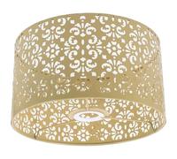 GETAJGHSD Abat-Jour Creux en Métal 22 CM Motif Fleur de Soleil Jaune Petit Abat-Jour Moderne pour Lampe de Table Remplacement D’Abat-Jour pour Lampadaire Décoratif et Adapté Chambre