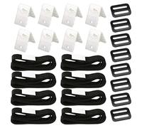 GETAJGHSD Accessoire Polyester Couverture de Solaire pour Enrouleur en Piscine PVC et Léger et Facile à Installer, Kit de Fixation 24 Pièces pour Usage Extérieur