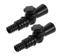 GETAJGHSD Adaptateur à Joint Rotatif pour Balai 2pcs en Abs Noir, Connecteur Pivotant Robuste Compatible Perche de Nettoyage, pour Tâches Ménagères et Dépoussiérage
