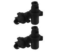 GETAJGHSD Adaptateur de Valve pour Kayak Gonflable 4pcs en Plastique Noir, Compact et Portable Joint Étanche, pour Camping et Pêche