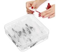 GETAJGHSD Applicateur de Vernis à Ongles Jetable Poignée Confortable, Brosse de Rechange Résistante la Déformation en Pe et Pbt, Lot de 50 pour Professionnels et Amateurs de Nail Art