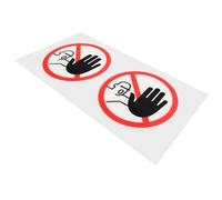 GETAJGHSD Autocollants D'avertissement 2 Pièces « Ne Pas » en Pvc Motif Clair et Visible de Loin, pour Lisses en Extérieur