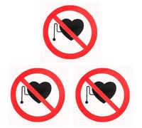 GETAJGHSD Autocollants de Sécurité « Interdit aux Moins de 18 Ans » en Vinyle Autocollant, Facile à Utiliser, Viscosité, Pack de 3 pour Hôpitaux Privés et Publics