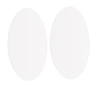 GETAJGHSD Autocollants Muraux Miroir Adhésifs Ovales 17x27 Cm En Acrylique Argenté, Autocollants Décoratifs Diy, Décoration Intérieure Pour Salon, Chambre Et Salle De Bain, Lot De 2 Pièces