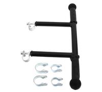 GETAJGHSD Barre d'appui universelle pour poussette et trolley, extension ajustable avec plusieurs boucles, en acier inoxydable et plastique, parfaite pour en parc