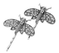 GETAJGHSD Barrettes Cheveux Dragonfly en Alliage, Lot de 2, Accessoires pour Mariages et Réunions pour Femmes