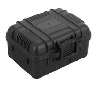 GETAJGHSD Boîte à Outils Noire Étanche Poignée Renforcée et Grosse Capacité, Caisse de Rangement Protectrice pour Vis et Serrage-Joints