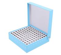 GETAJGHSD Boîte De Rangement Cryogénique 0,5 Ml 100 Puits Pour Tubes De Microcentrifugeuse En Plastique Stable, Support De Congélateur Pour Stockage D’échantillons En Laboratoire