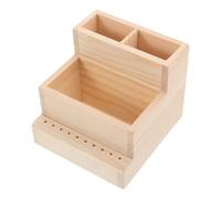 GETAJGHSD Boîte de Rangement en Bois pour Embouts de Perceuse Ongles Organisateur Capacité Importante pour Outils de Manucure et Nail Art Support Robuste pour Polissage Rapide et Espace de