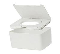 GETAJGHSD Boîte De Rangement Lingettes Humides Compacte Blanche Avec Couvercle Étanche Distributeur Portable Et Réutilisable Pour Mouchoirs Adapté Aux Lingettes Et Papiers Secs
