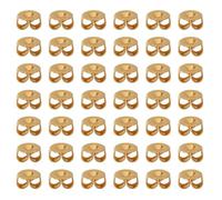 GETAJGHSD Bouchons de Boucle D'oreille Finition Polie Fine en Acier Inoxydable Or 200pcs Éclat Solide, Accessoires Chic pour Bijoux -