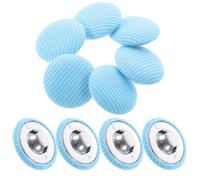 GETAJGHSD Boutons Ronds en Tissu Bleu et Remplacement Boutons Cassés Lot de 10 Accessoires Couture Portables pour Manteaux et Vêtements pour Décorations