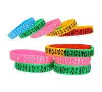 GETAJGHSD Bracelets pour Festival de Musique 10pcs en Silicone Confortable Design Notes de Musique Classiques pour Concert et Fête Musicale