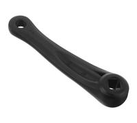 GETAJGHSD Bras de Manivelle en Alliage D'aluminium Noir, Trou Carré 152mm, Résistant la Corrosion, Compatible Vélos Urbains Route, Finition Moderne et Précise