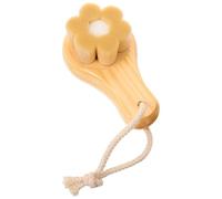 GETAJGHSD Brosse Exfoliante Visage Poils en Fibres Douces en Bois Beige Élimination des Points Noirs et Prise en Main Confortable Nettoyage