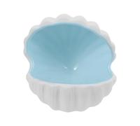 GETAJGHSD Cachette en Céramique Blanche de Coquillage pour Petits Animaux comme Chinchillas, Abri Frais D'été Qui Prévient L'accumulation de Poussière