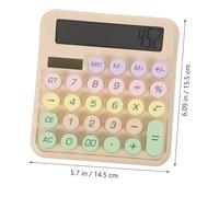 GETAJGHSD Calculatrice de Bureau Mécanique Portable à Gros Boutons Petite Calculatrice Adorable pour Étudiants et Bureau Conception Calculs Daddition Multiplication Soustraction et Division