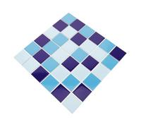 GETAJGHSD Carreau de Céramique Bleu, Tuile Mosaïque sans Joint pour Piscine et Salle de Bain, Décoratif, Facile à Poser, pour Crédence Cuisine et Bassin Paysager