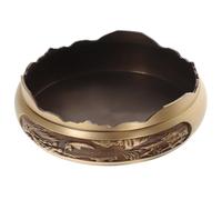 GETAJGHSD Cendrier en Cuivre Rond de Table Design Vintage, Toucher Confortable et Prévention des Risques D'incendie, pour Salon ou Bureau