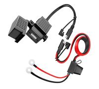GETAJGHSD Chargeur Rapide USB 2.1a Étanche Câble SAE et Raccord à Déconnexion Rapide en Plastique pour Moto et Usage Extérieur sur Route ou Eau