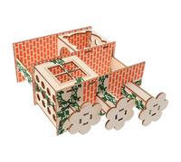 GETAJGHSD Chinchilla en Bois pour Cage à Hamster, Villa Hamster Cachette pour Écureuils en Cage, Adorable Maison de Rat au Design Mignon et Artisanat Délicat