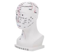 GETAJGHSD acupuncture pour en Précis Démonstrations Modèle Tête Médicale Blanche Pvc Points Aide Pédagogique