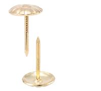 GETAJGHSD Clous Tapissier Décoratifs Ronds en Fer Doré 500 Pièces 11x17mm pour Accessoires Canapé et Décoration Meubles DIY