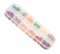 GETAJGHSD Compartiments de Tranches de Fruits Adhérence Boîte de 12 en Plastique pour Nail Art et Décoration de Coques de Téléphone pour Projets DIY Variés