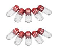 GETAJGHSD Contenants de voyage plastique 30 pièces avec bouchon sécurisé, pilulier rechargeable léger pour transporter remèdes solides ou bonbons pendant déplacement