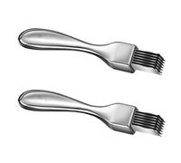 GETAJGHSD Coupe-légumes Multifonction en Acier Inoxydable 2 Pièces, Facile à Utiliser Nettoyer, Accessoire la Cuisine Pratique pour Couper les Oignons Échalotes