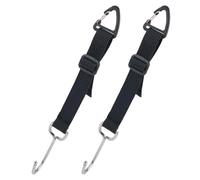 GETAJGHSD Crochet D'appui-tête de Voiture en Acier Inoxydable Noir 2 Pcs, Accessoire pour Siège Auto Facile à Retirer, pour Paquet à Main et Paquet à Dos en Voiture