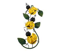 GETAJGHSD Décoration Murale Métal Abeille Pour Jardin Sculptures Art Suspendues Décorations Intérieures Et Extérieures Motifs Insectes Adorables Installation Rapide Et Artisanat Fer