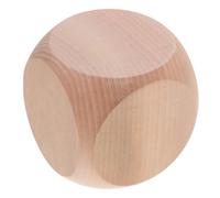 GETAJGHSD Dés à Fabriquer Soi-Même en Bois 80Mm à 6 Faces Arrondies pour Jeux de Société, Puzzles, Fête, Cube Vierge Unique