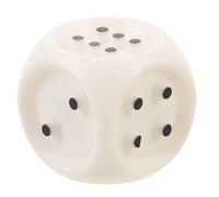 GETAJGHSD Dés Tactiles Jeu de Dés Accessible pour Aveugles en Plastique Blanc avec Points en Braille pour Apprentissage et Interaction Sociale en Classe
