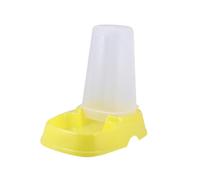 GETAJGHSD Distributeur Automatique Nourriture pour Animaux Jaune Plastique Sécurisé Réservoir Facile à Nettoyer pour Chiens et Chats Protection Poussière et Pollution