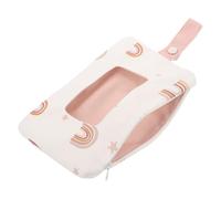 GETAJGHSD Distributeur de Lingettes Réutilisable en Coton Polyester pour Bébé, Pochette de Rangement Portable Grosse Capacité, Facile à Transporter, pour Bureau et Voiture