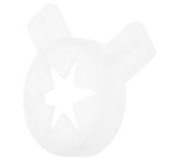 GETAJGHSD Embout de Buse Hexagonal pour Machine à Glace, Accessoire en Plastique Blanc, Chapeau de Décoration pour Sorbetière, Compatible Installation Machine à Glace, Outil pour Modelage