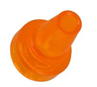 GETAJGHSD Embouts de Canne en Plastique Orange Antidérapants, Manchons de Protection pour Bâtons de Randonnée, Adaptés aux Utilisateurs de Cannes Simples ou Doubles