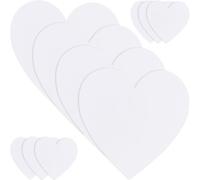 GETAJGHSD Ensemble 10 Panneaux de Peinture à L'Huile 15X15 CM Forme Cœur en Coton pour Loisirs Créatifs et Ateliers d'Artistes Garçon et Filles et Adultes Intérieur Extérieur
