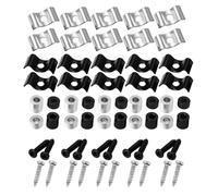 GETAJGHSD Ensemble de 10 Guide-cordes pour Guitare Électrique et Basse en Acier Inoxydable, Accessoire Garantissant une Tension Fiable Longévité Améliorée des Cordes