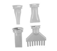 GETAJGHSD Ensemble de 4 Embouts de Remplacement pour Sèche-cheveux Abs, Buse Noire Contrôle Doux du Flux D'air, Accessoires Polyvalents pour Toilettage Canin et Séchage de Poils