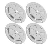 GETAJGHSD Ensemble de 4 Grilles de Ventilation Rondes en Acier Inoxydable pour Four et Fumoir Couvercle D’Aération Solide Résistant à Haute Température Accessoires pour Barbecue et