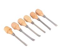 GETAJGHSD Ensemble de 6 Ciseaux à Sculpter sur Bois Poignées Sphériques, Outils de Sculpture Ciseau Mixtes pour Débutants et Amateurs, Gouges Solide pour Travail du Bois Style Aléatoire