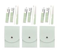 GETAJGHSD Ensemble de Coupe-ongles pour Femmes Portable en Acier Carbone avec Étui de Rangement, Kit Manucure 4 Pièces pour Soins des Ongles à Domicile Voyage