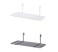 GETAJGHSD Étagère à Panneaux Grillagés Noir Panier De Rangement en Fil Métallique Support De Rangement Pratique pour Chambre La Cuisine Et Salon Étagère Droite Empilable