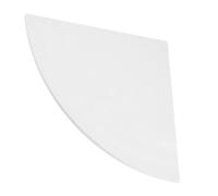 GETAJGHSD Étagère d'angle Murale Triangulaire en Bois Plastique Blanc 25 Cm, Support de Rangement D'éventail Cuisine, Salle de Bain et Bureau, Kit Vis et Tournevis, Fixation sans Trace