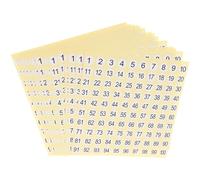 GETAJGHSD Étiquettes Autocollantes Numérotées Rondes 1-100, 15 Feuilles pour Classement Bureau et Vêtements, Stickers Chiffres Adhésifs Polyvalents pour Organisation Scolaire et Usage