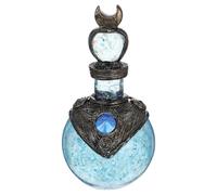 GETAJGHSD Figurine de Bouteille Brillante en Résine Forme de Lune, Décoration Créative et Délicate pour Intérieur ou Voiture, Design Artistique et Performance Pratique