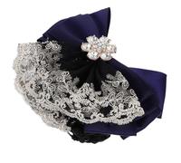 GETAJGHSD Filets à Cheveux Accessoire Élégant en Polyester pour Chignon Lot de 2 Bleu Barrettes en Acier Qui Fixe et Embellit les Cheveux pour Occasions Formelles
