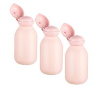 GETAJGHSD Flacons de Lotion Réutilisables en Plastique Transparent Lot de 3 100 Ml Bouteilles Légères en Pe pour Voyage pour Shampooing et Soins Corporels